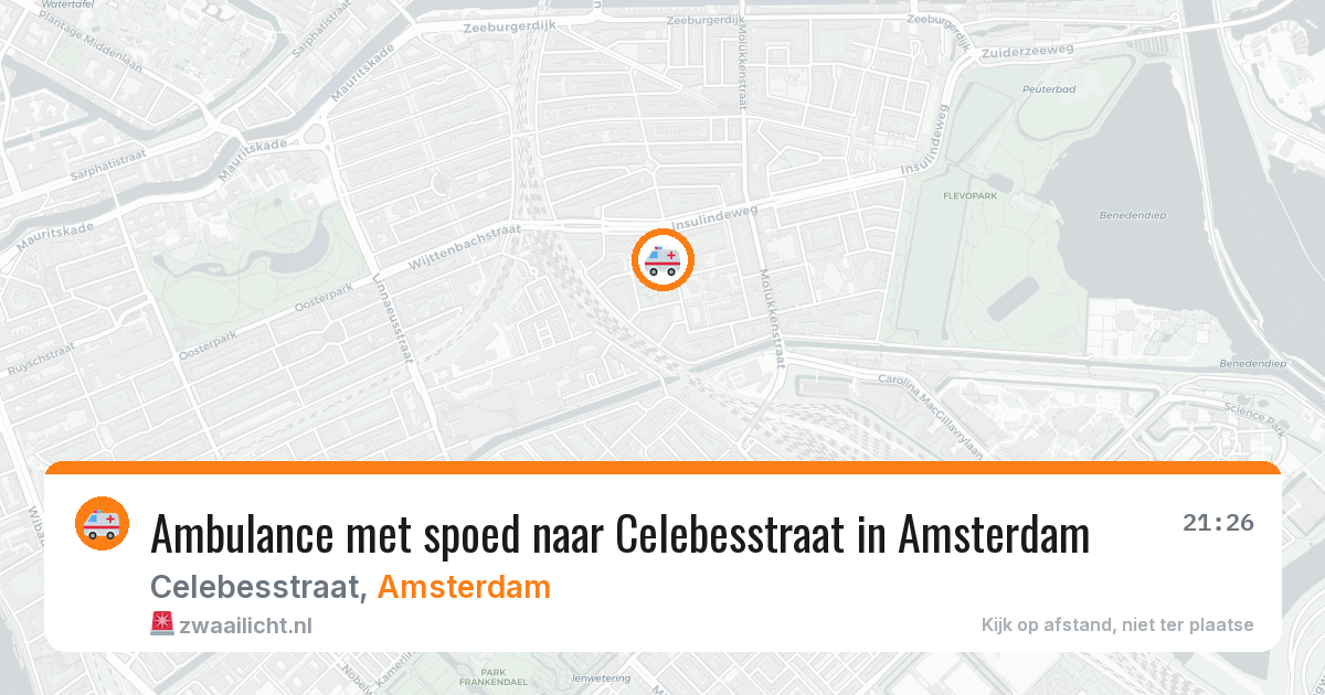 Ambulance met spoed naar Celebesstraat in Amsterdam — 29 jun 2026