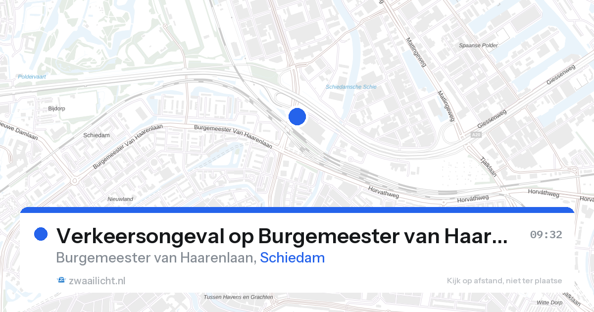 Verkeersongeval op Burgemeester van Haarenlaan in Schiedam — 14 apr 2026