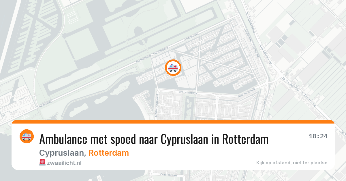 Ambulance met spoed naar Cypruslaan in Rotterdam — 7 apr 2026