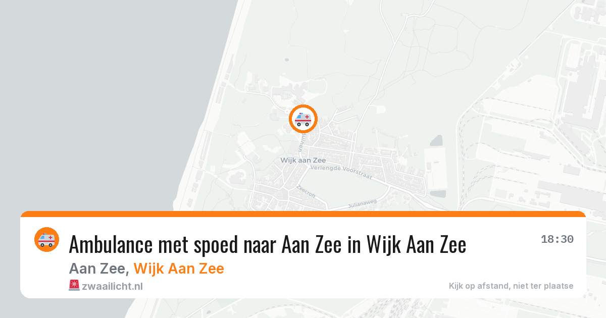 Ambulance met spoed naar Aan Zee in Wijk Aan Zee — 3 jul 2026