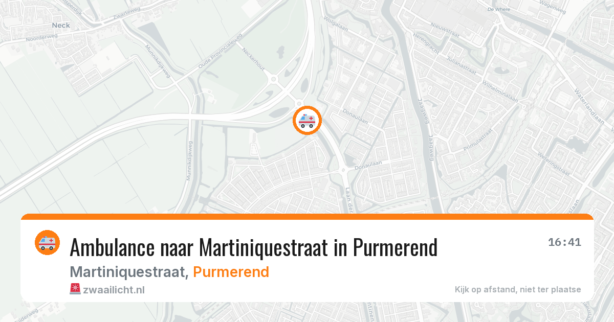 Ambulance naar Martiniquestraat in Purmerend — 27 mrt 2026