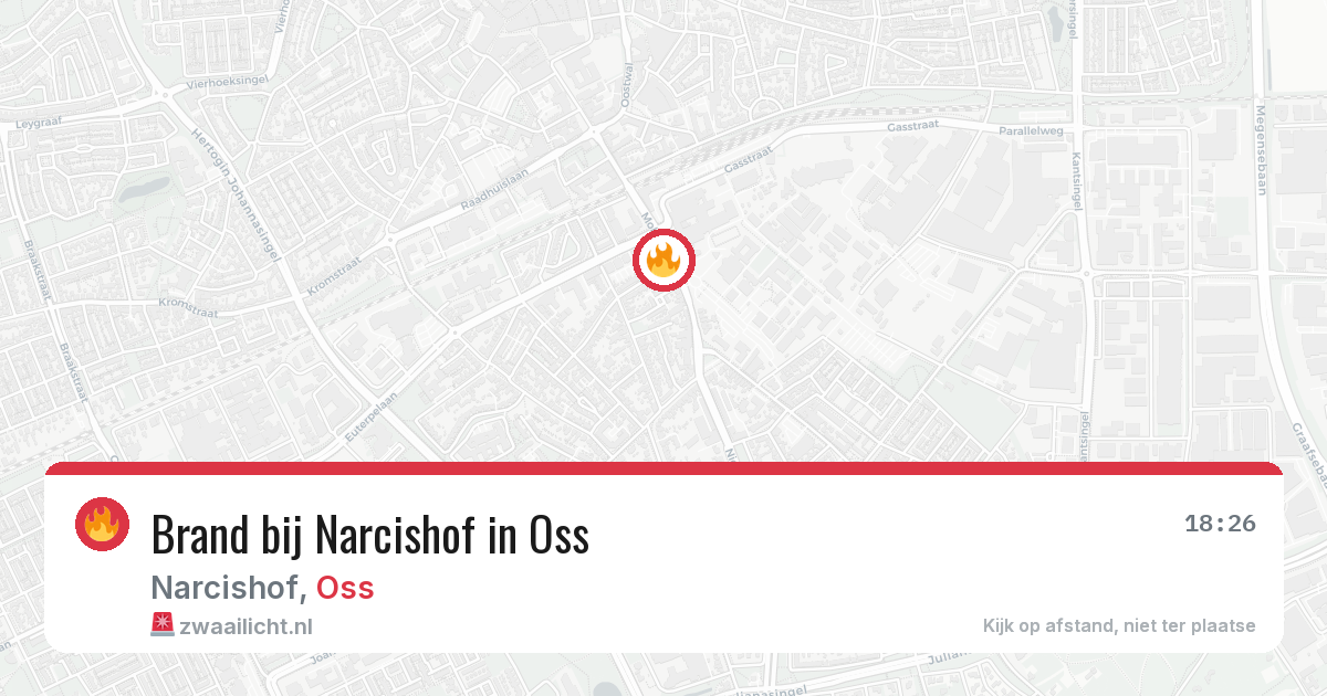 Brand bij Narcishof in Oss — 11 aug 2026