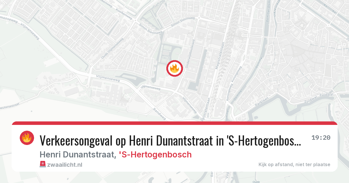 Verkeersongeval op Henri Dunantstraat in 'S-Hertogenbosch — 1 jul 2026
