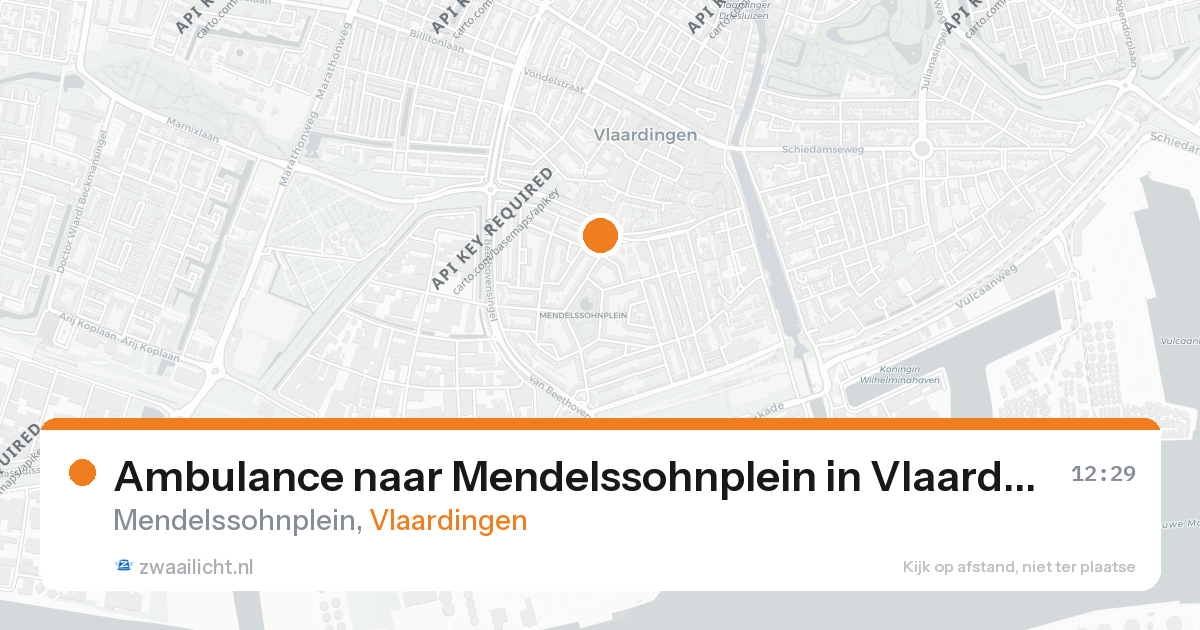 Ambulance naar Mendelssohnplein in Vlaardingen — 26 aug 2026