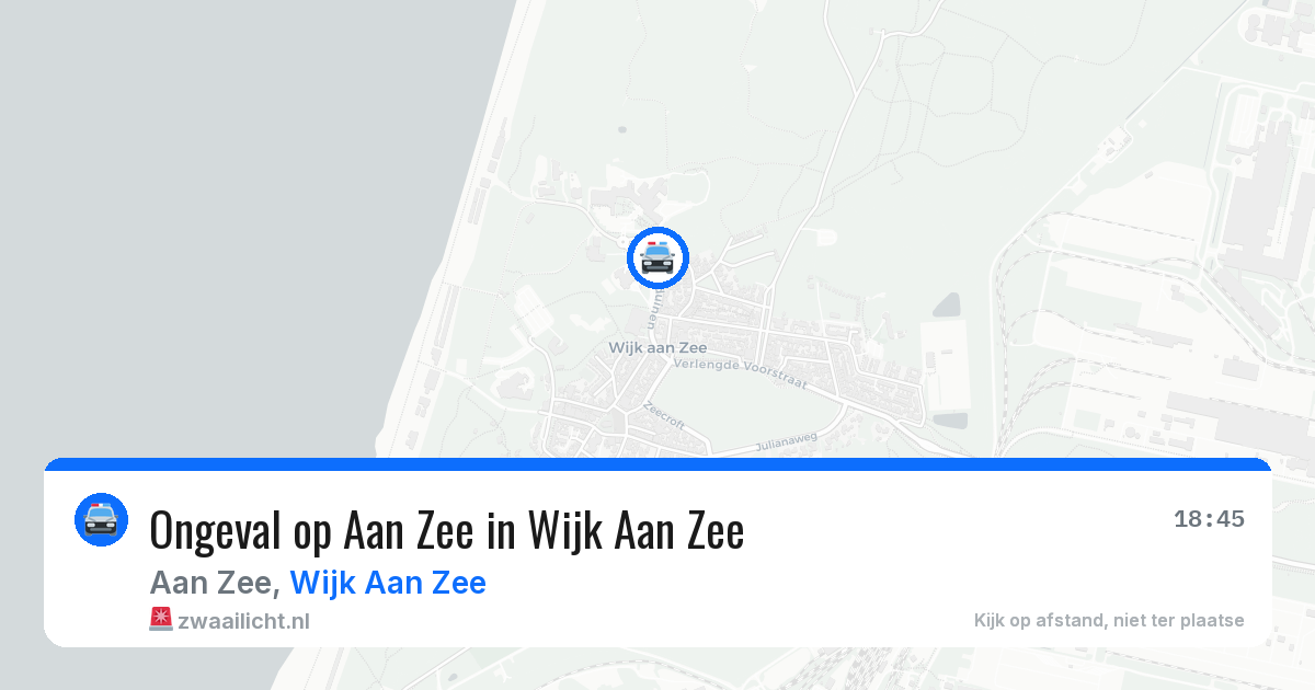 Ongeval op Aan Zee in Wijk Aan Zee — 2 aug 2026