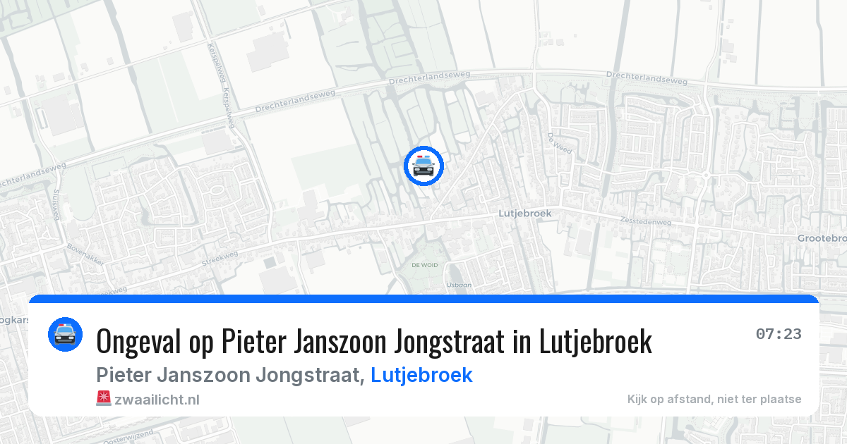 Ongeval op Pieter Janszoon Jongstraat in Lutjebroek — 21 apr 2026