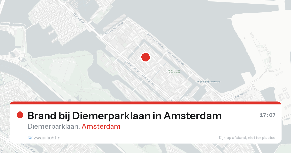 Brand bij Diemerparklaan in Amsterdam — 19 aug 2026