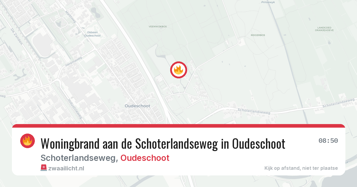 Woningbrand aan de Schoterlandseweg in Oudeschoot — 10 apr 2026