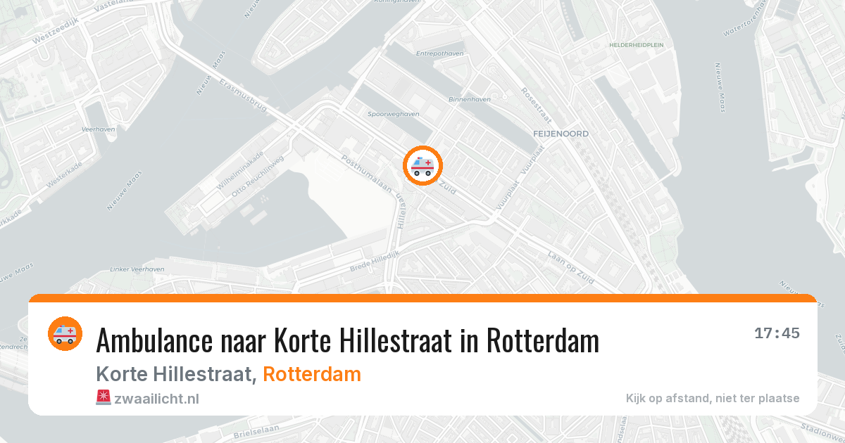 Ambulance naar Korte Hillestraat in Rotterdam — 13 mrt 2026