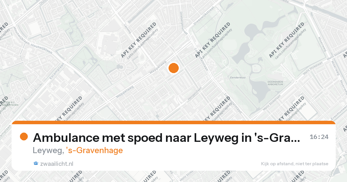 Ambulance met spoed naar Leyweg in 's-Gravenhage — 26 aug 2026