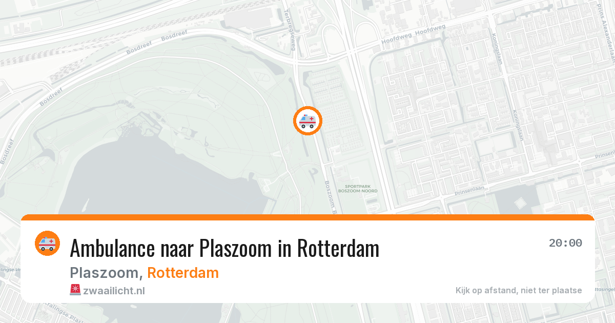 Ambulance naar Plaszoom in Rotterdam — 10 jul 2026
