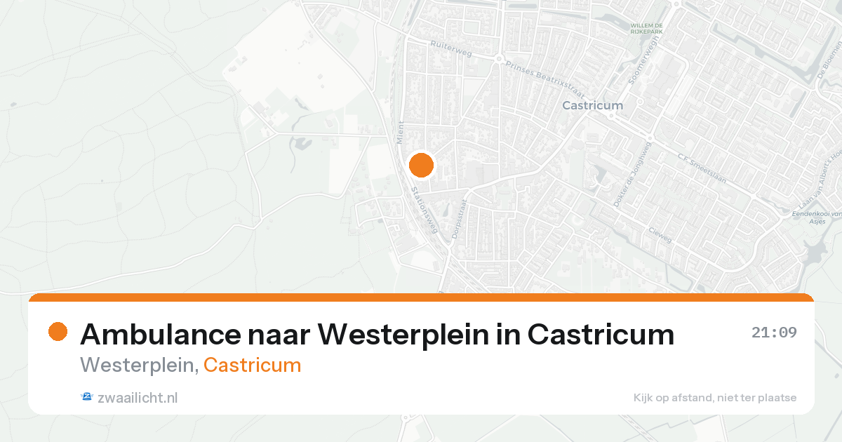Ambulance naar Westerplein in Castricum — 30 jan 2026