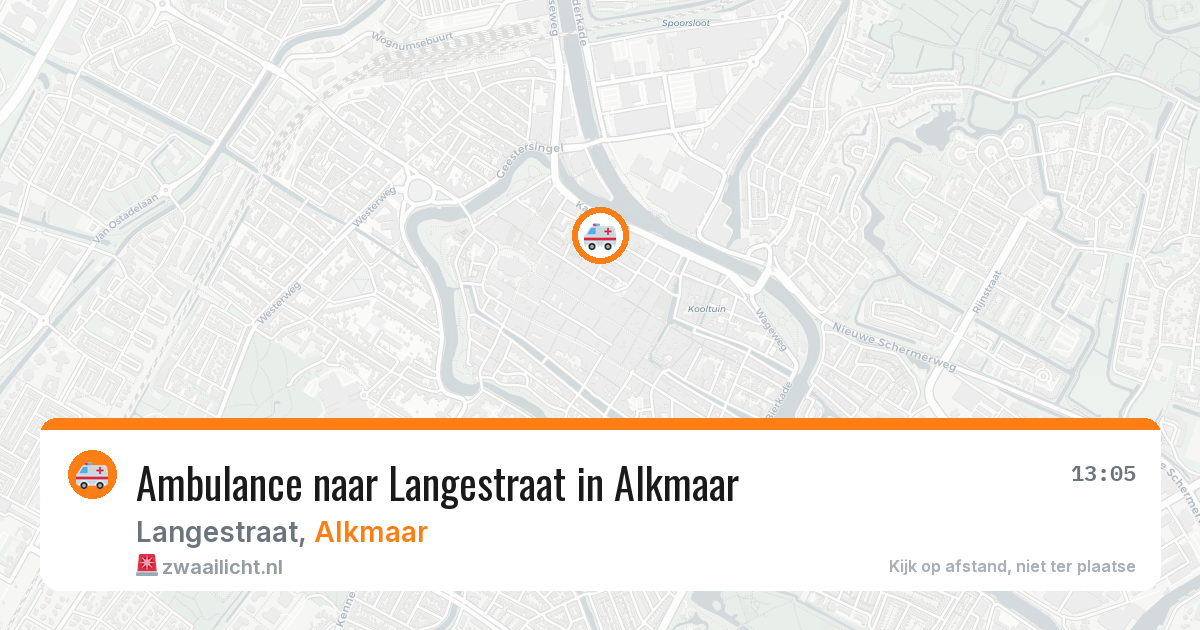 Ambulance naar Langestraat in Alkmaar — 27 jun 2026