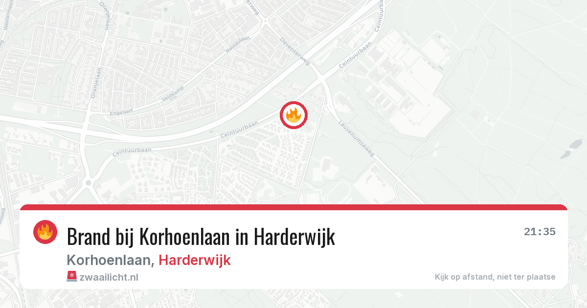Brand bij Korhoenlaan in Harderwijk — 9 jul 2026