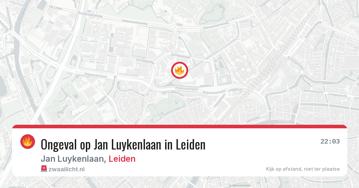 Ongeval op Jan Luykenlaan in Leiden — 23 jun 2026