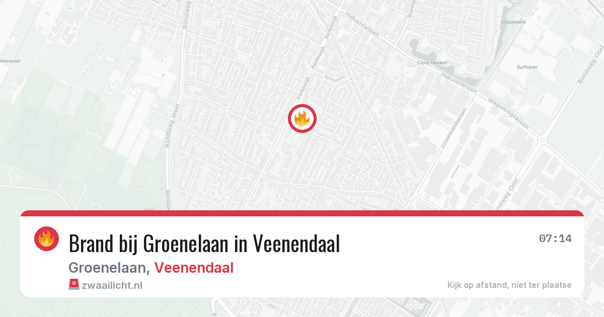 Brand bij Groenelaan in Veenendaal — 26 mei 2026