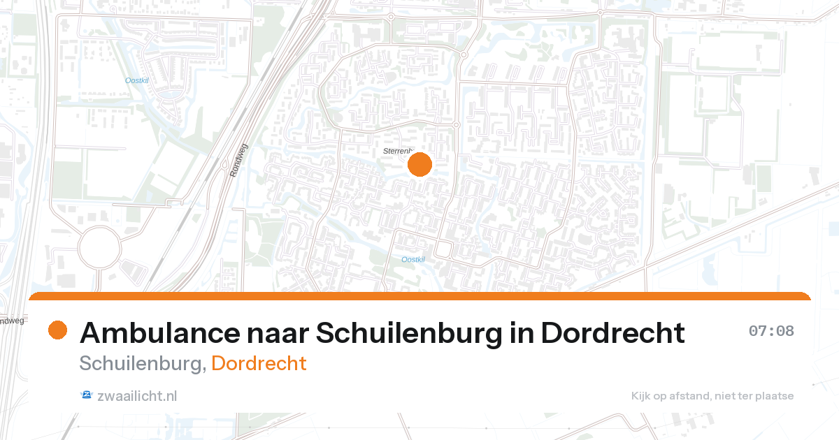 Ambulance naar Schuilenburg in Dordrecht — 27 aug 2026
