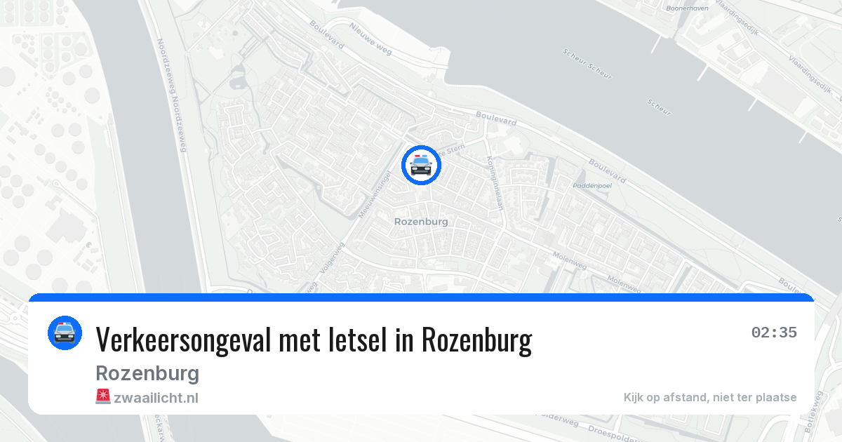 Verkeersongeval met letsel in Rozenburg — 20 jun 2026