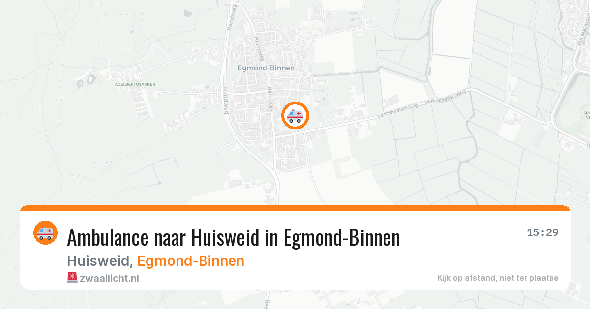 Ambulance naar Huisweid in Egmond-Binnen — 22 mei 2026
