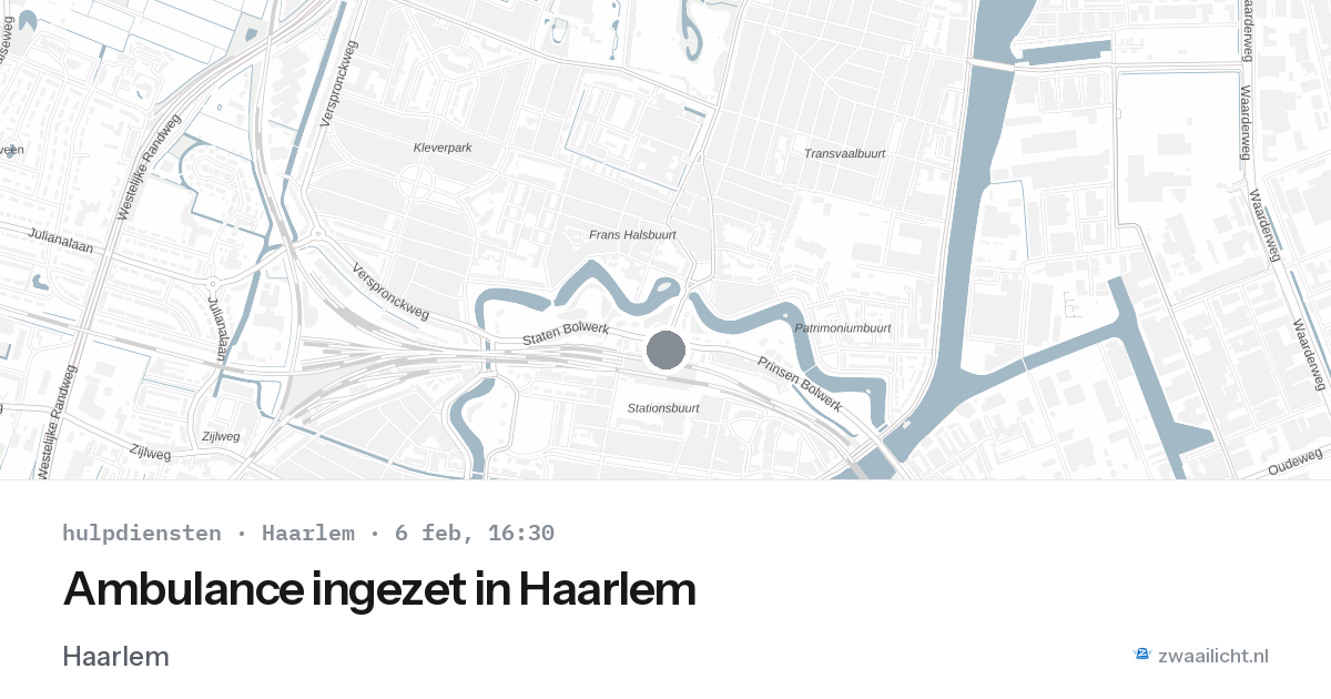 Ambulance ingezet in Haarlem — 6 feb 2026
