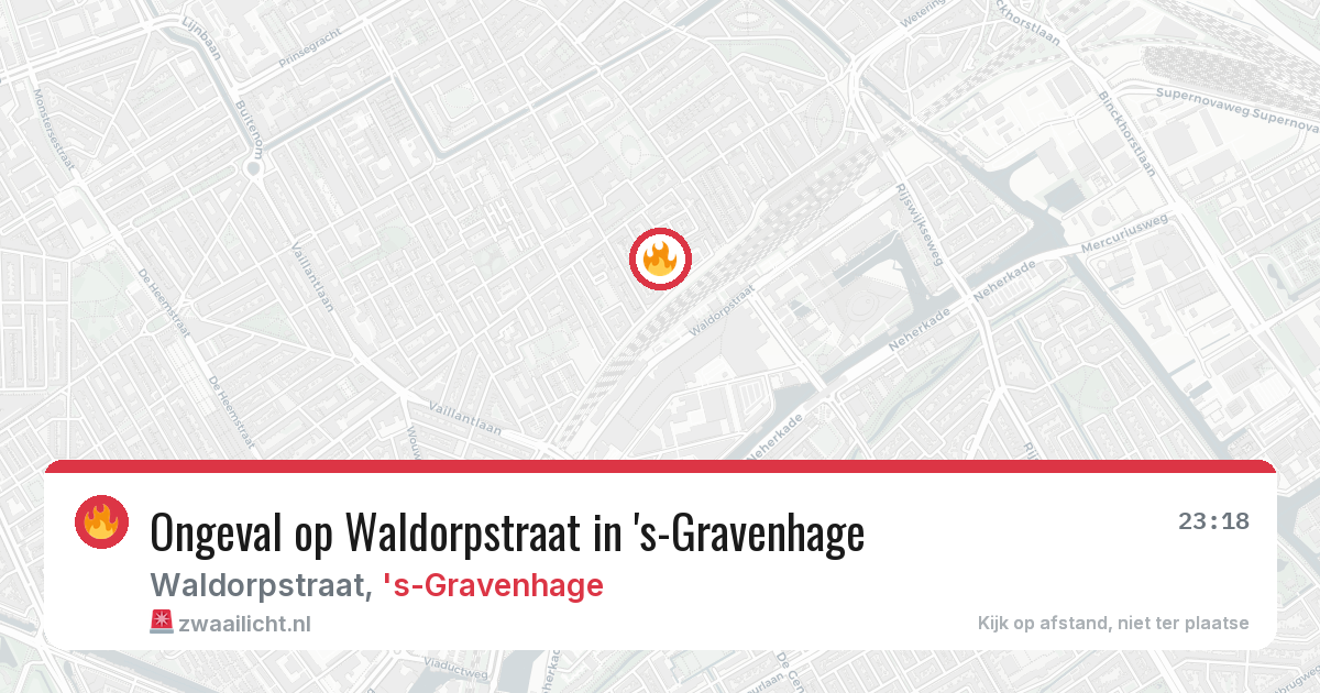 Ongeval op Waldorpstraat in 's-Gravenhage — 26 jun 2026
