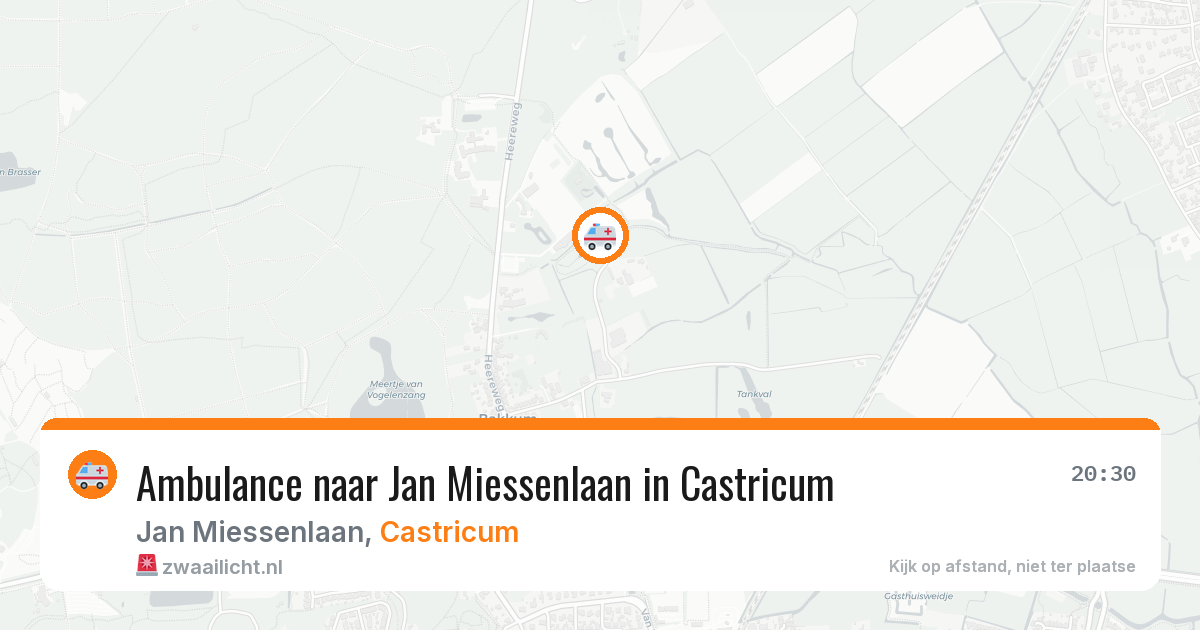 Ambulance naar Jan Miessenlaan in Castricum — 23 mei 2026