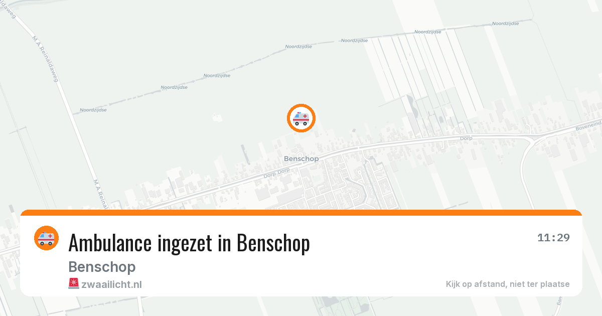 Ambulance ingezet in Benschop — 27 apr 2026