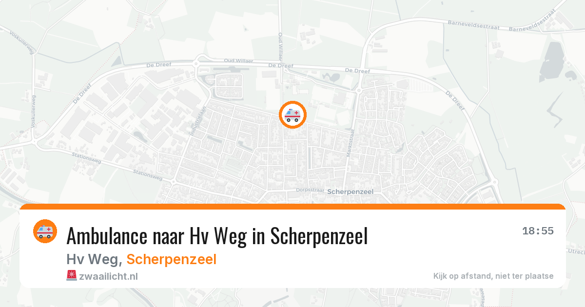 Ambulance naar Hv Weg in Scherpenzeel — 27 jul 2026