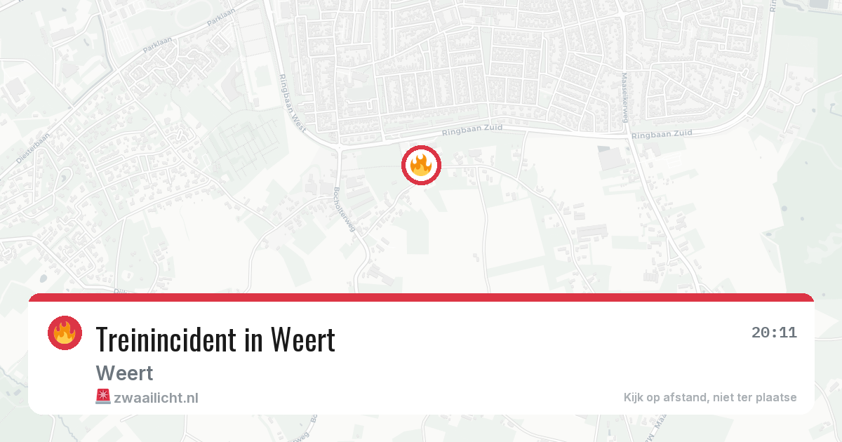Treinincident in Weert — 28 jun 2026