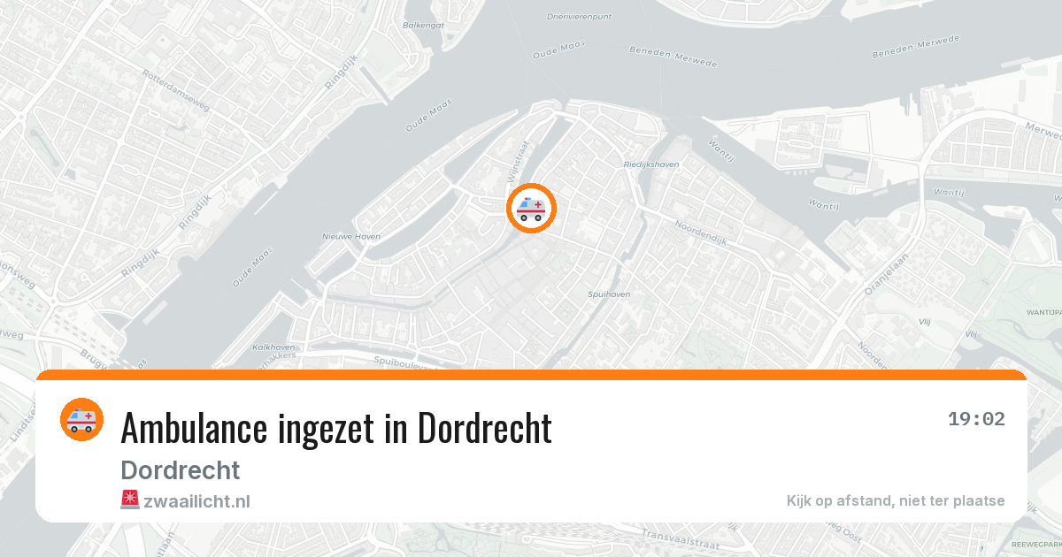 Ambulance ingezet in Dordrecht — 3 jun 2026