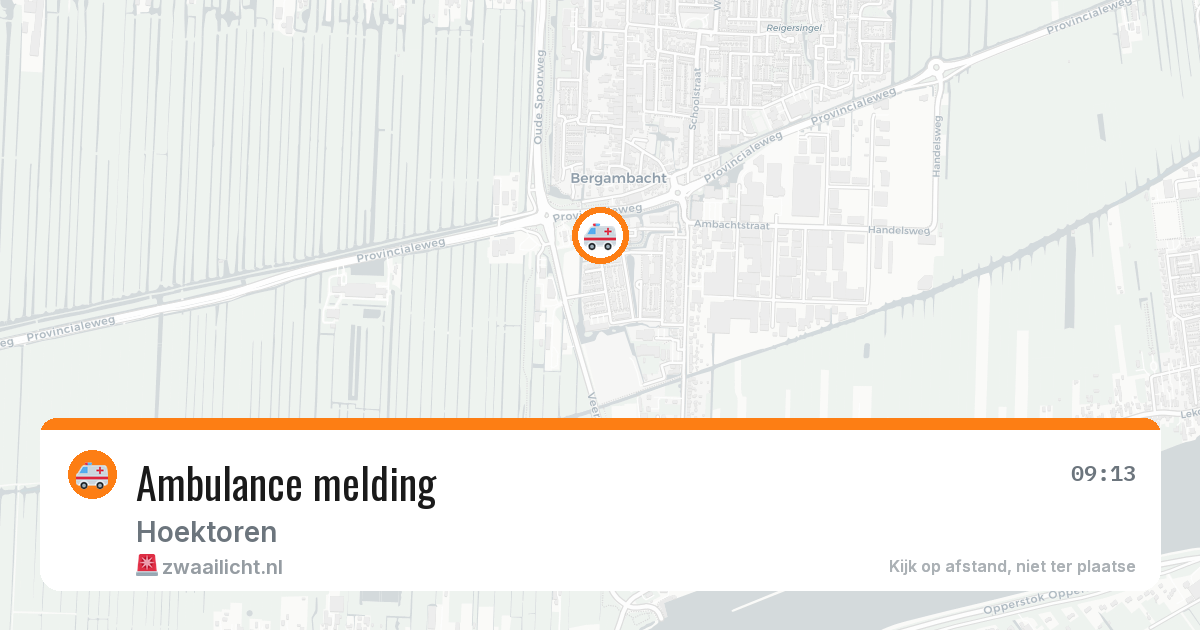 Ambulance melding — 10 mei 2026