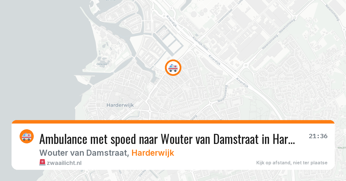 Ambulance met spoed naar Wouter van Damstraat in Harderwijk — 14 jun 2026