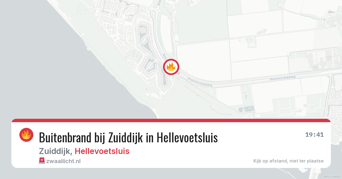 Buitenbrand bij Zuiddijk in Hellevoetsluis — 22 mei 2026