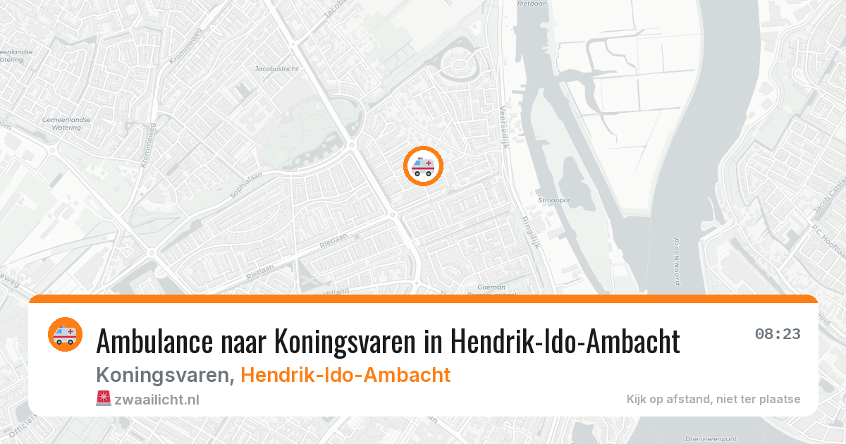 Ambulance naar Koningsvaren in Hendrik-Ido-Ambacht — 6 jul 2026