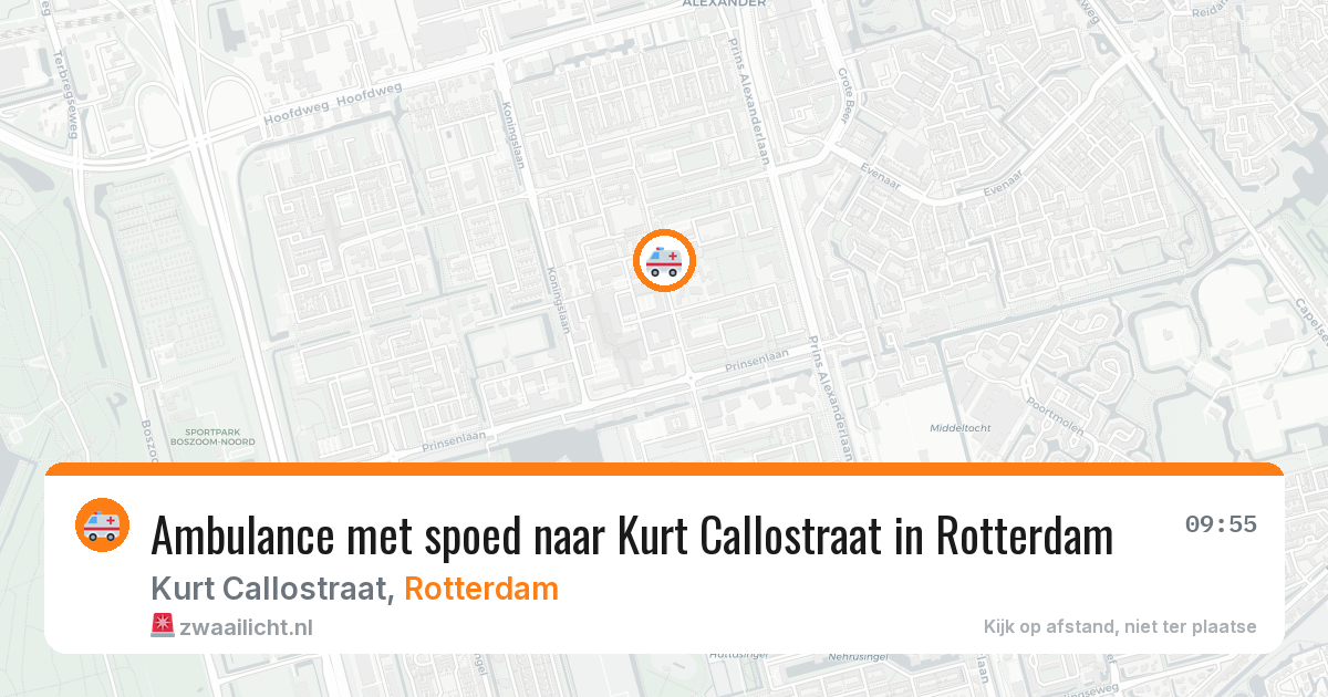 Ambulance met spoed naar Kurt Callostraat in Rotterdam — 8 apr 2026