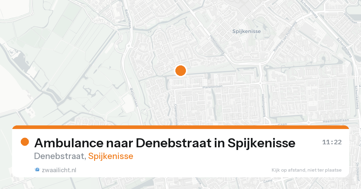 Ambulance naar Denebstraat in Spijkenisse — 5 jul 2026