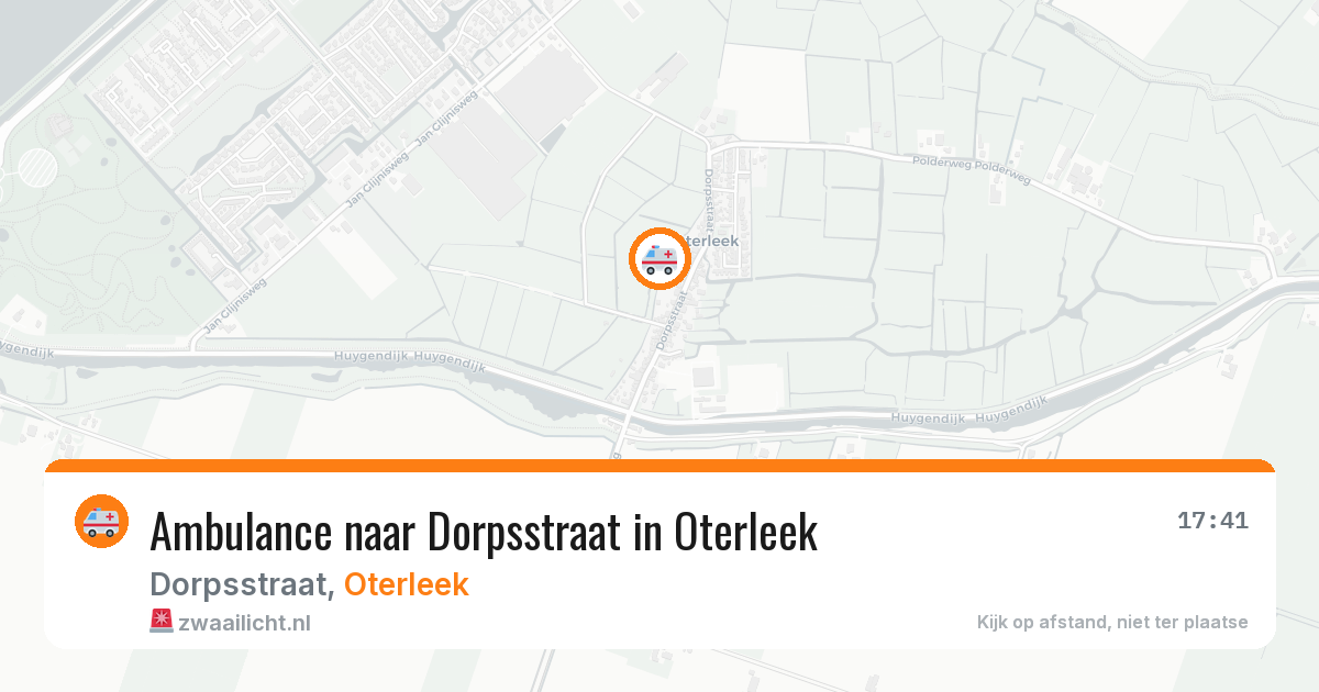 Ambulance naar Dorpsstraat in Oterleek — 14 feb 2026