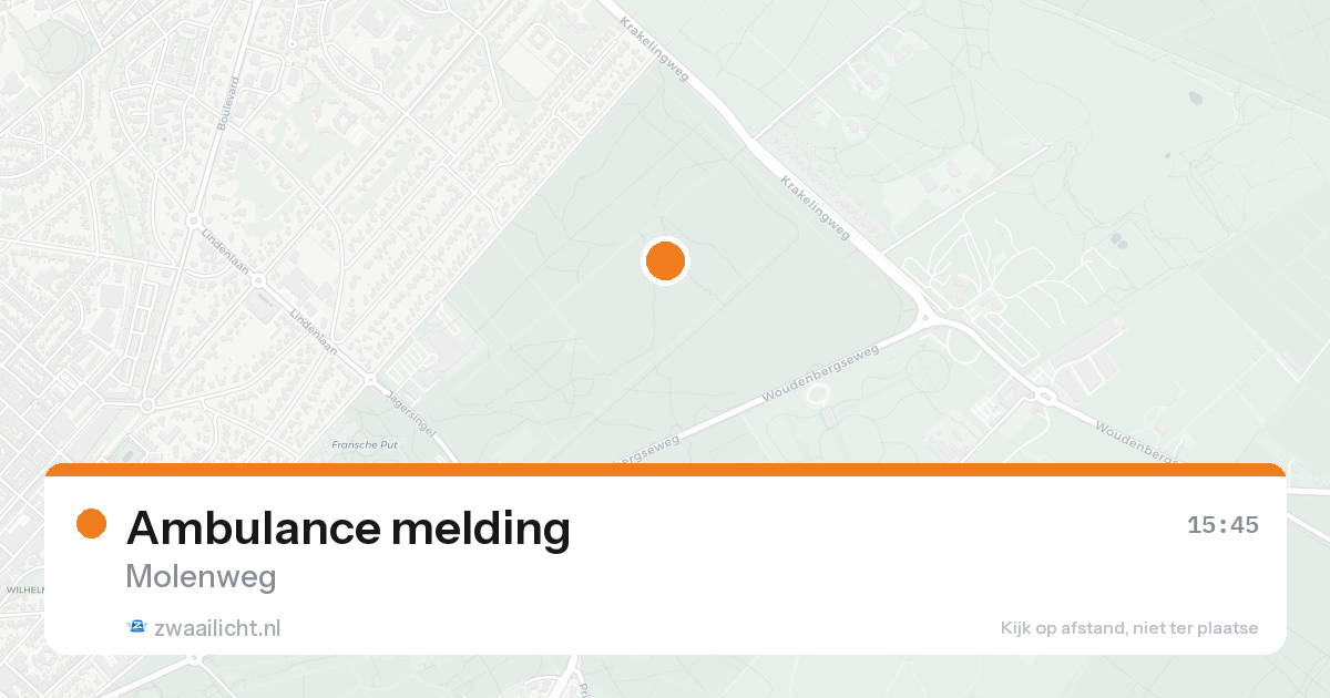 Ambulance melding — 30 jan 2026