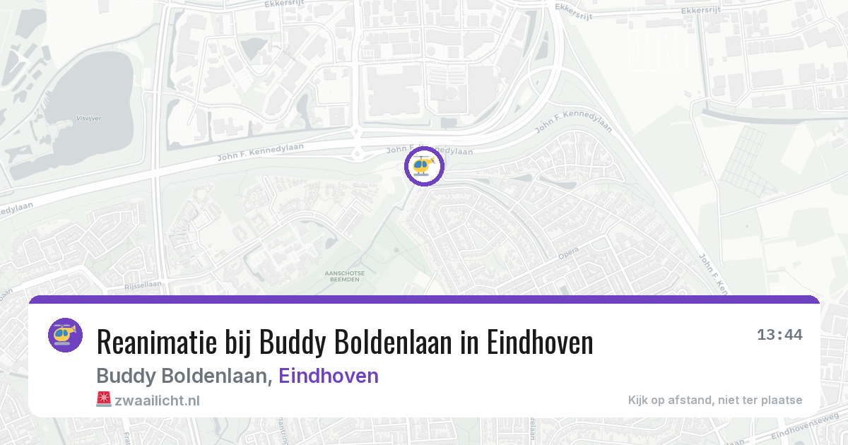 Reanimatie bij Buddy Boldenlaan in Eindhoven — 31 jul 2026