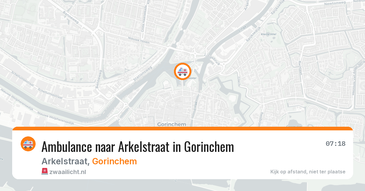 Ambulance naar Arkelstraat in Gorinchem — 10 jul 2026