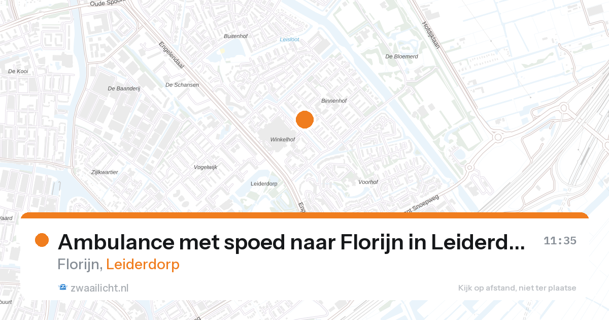 Ambulance met spoed naar Florijn in Leiderdorp — 7 mei 2026