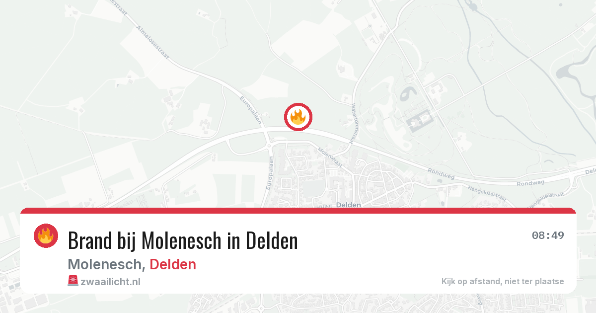 Brand bij Molenesch in Delden — 15 jul 2026