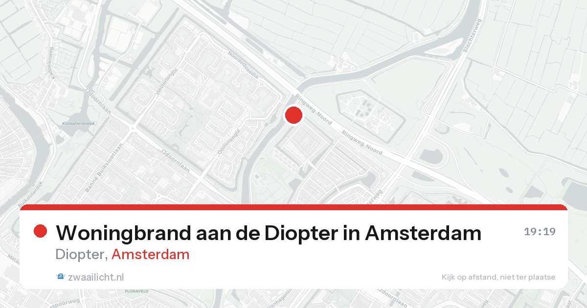 Woningbrand aan de Diopter in Amsterdam — 27 mei 2026