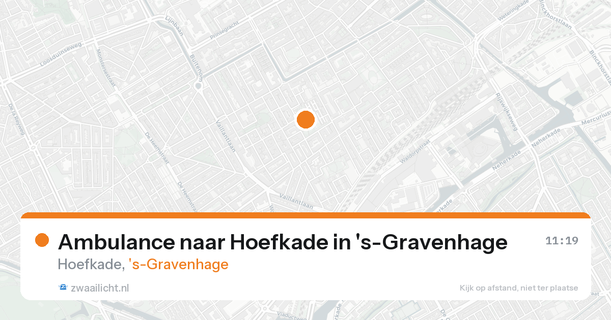 Ambulance naar Hoefkade in 's-Gravenhage — 15 aug 2026