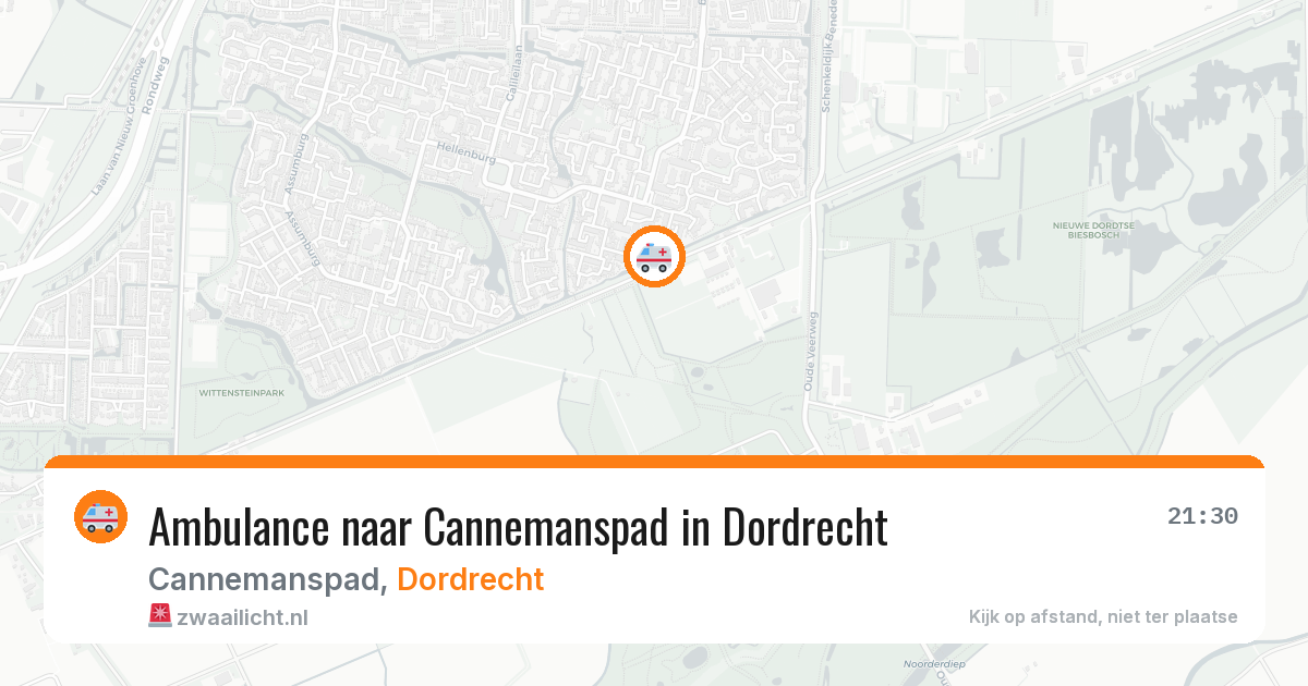 Ambulance naar Cannemanspad in Dordrecht — 25 mei 2026