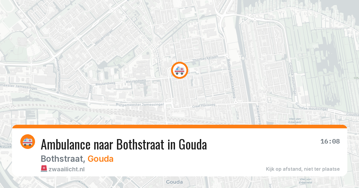 Ambulance naar Bothstraat in Gouda — 8 jul 2026