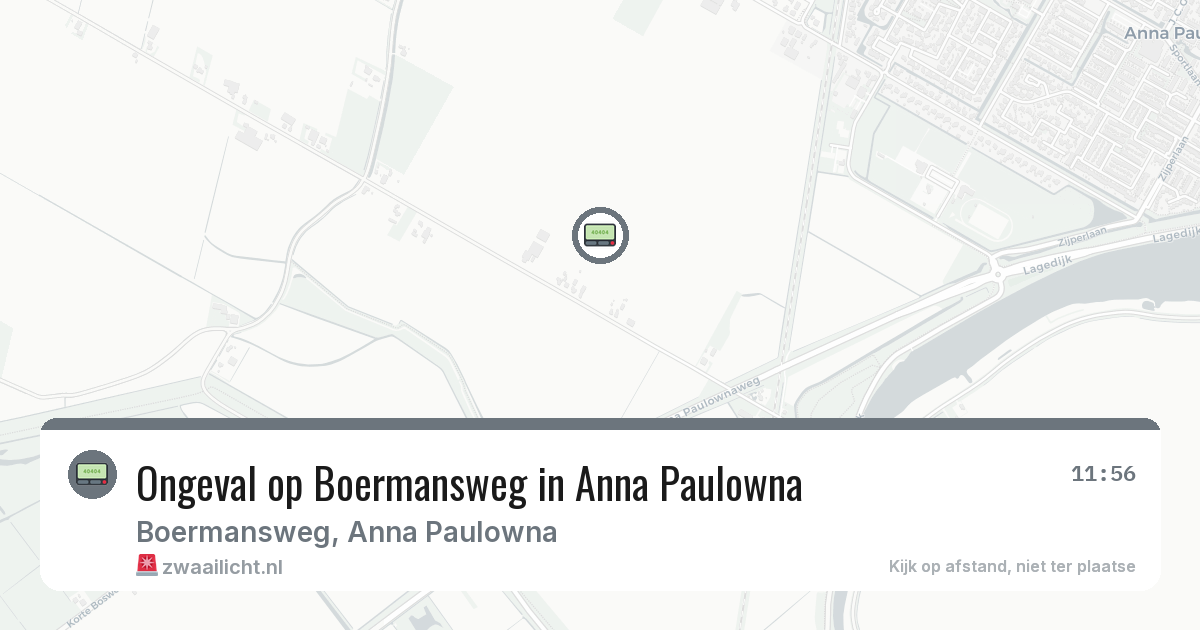 Ongeval op Boermansweg in Anna Paulowna — 6 mrt 2026