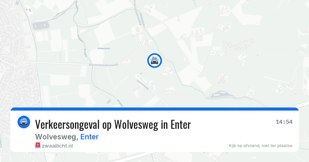Verkeersongeval op Wolvesweg in Enter — 26 apr 2026