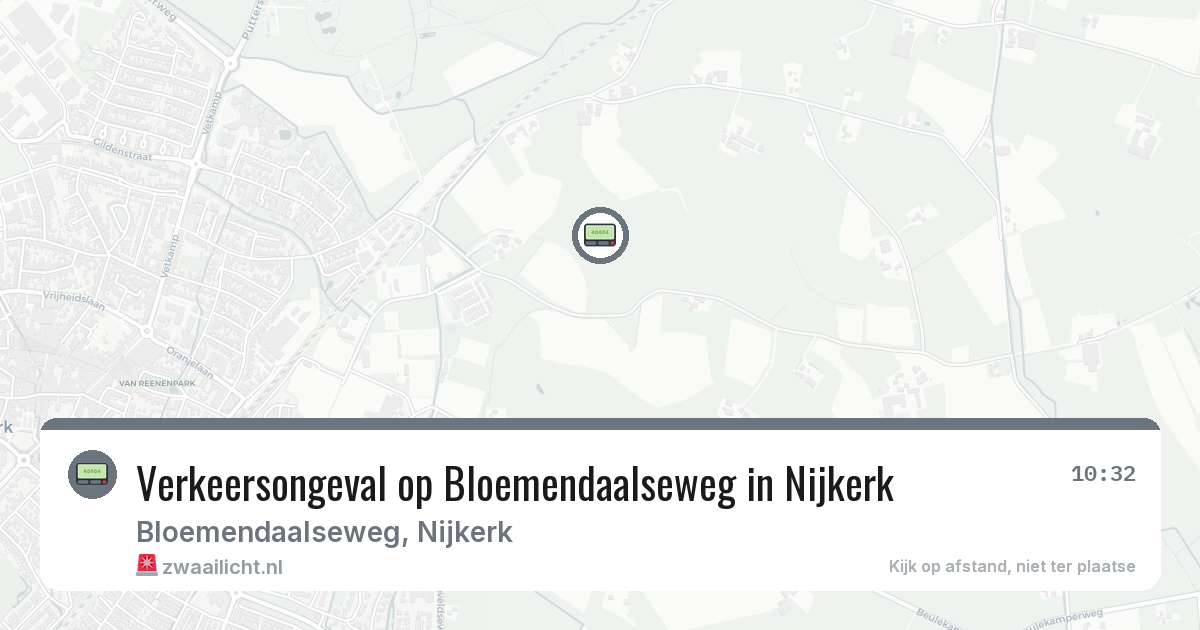 Verkeersongeval op Bloemendaalseweg in Nijkerk — 27 jun 2026