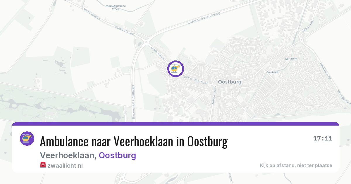 Ambulance naar Veerhoeklaan in Oostburg — 2 aug 2026